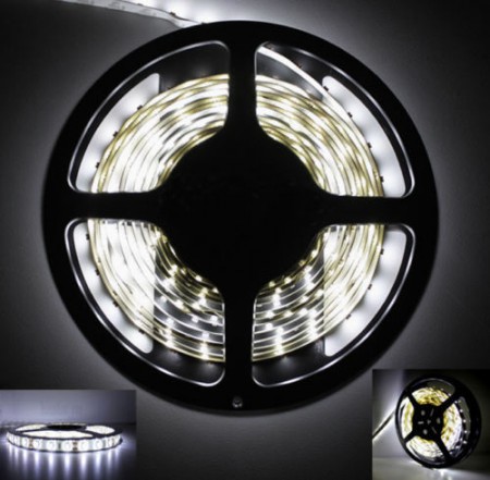 Led pásik, 3528, 300 LED, 4.8W/m, denná biela, 12V